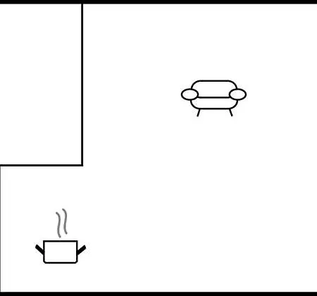 Daire Cozy In With Kitchen